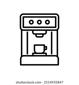 coffee maker icon vector in line style