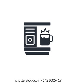 Coffee Maker icon. vector.Editable stroke.linear style sign for use web design,logo.Symbol illustration.