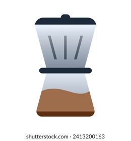Coffee maker icons, minimalist vector illustration and transparent graphic element. Isolated on white background