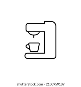 iconos de cafetera símbolo de elementos vectores para web infográfica