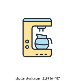 Coffee maker icons  symbol vector elements for infographic web