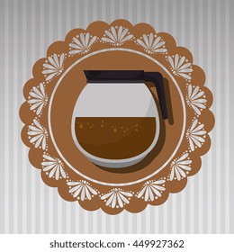 coffee maker isolated icon design, vector illustration graphic