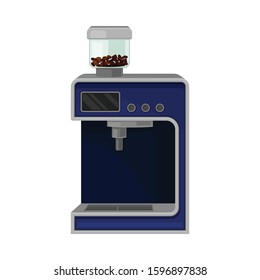 Coffee Maker Isolated on White Background Vector Illustrated Item