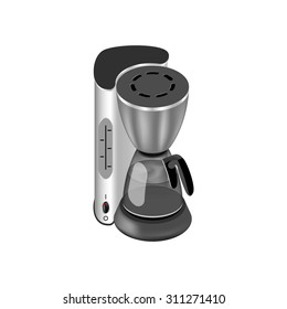 Coffee Maker. Isometric vector