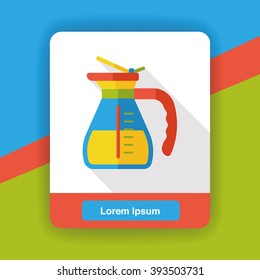 coffee maker kettle flat icon