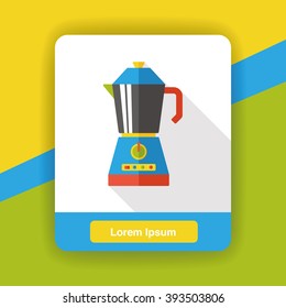 coffee maker kettle flat icon
