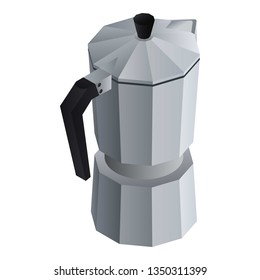Coffee maker kettle icon. Isometric of coffee maker kettle vector icon for web design isolated on white background