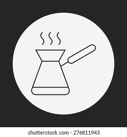 coffee maker line icon