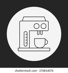 coffee maker line icon