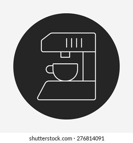 coffee maker line icon
