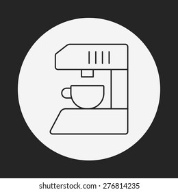 coffee maker line icon