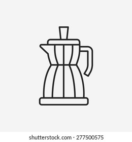 coffee maker line icon