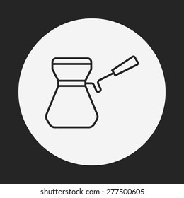 coffee maker line icon