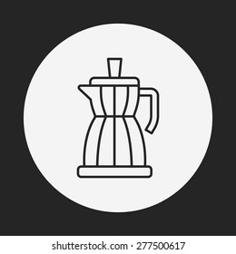 coffee maker line icon