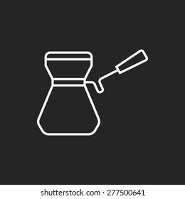 coffee maker line icon