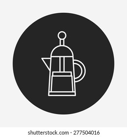 coffee maker line icon