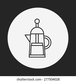 coffee maker line icon