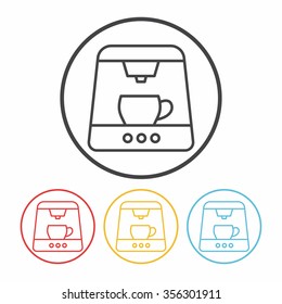 coffee maker line icon