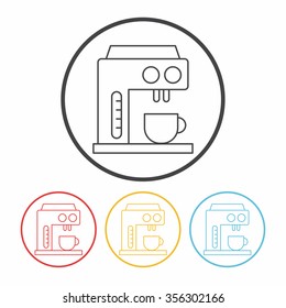 coffee maker line icon