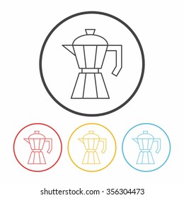 coffee maker line icon