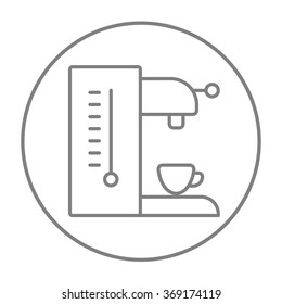 Coffee maker line icon.