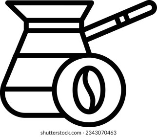 Coffee Maker Line Icon - Single Icon, Vector