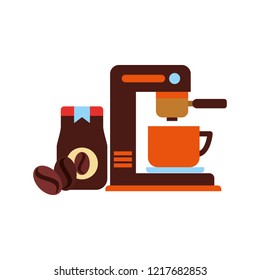 coffee maker machine cup jat and seeds