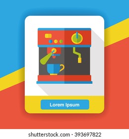 coffee maker machine flat icon
