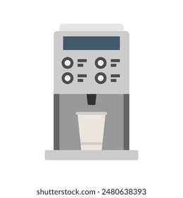 Coffee maker machine icon. Coffee machine with cup. Vector Illustration.