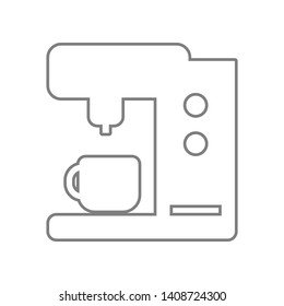 Coffee maker machine icon. Element of web for mobile concept and web apps icon. Outline, thin line icon for website design and development, app development