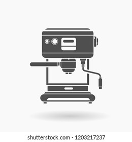 Coffee Maker Machine Icon Illustration silhouette