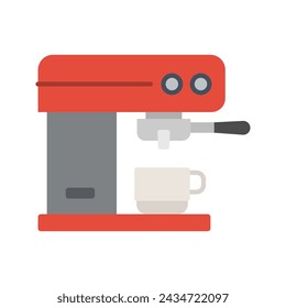 Coffee maker machine icon. Professional coffee machine. Vector illustration