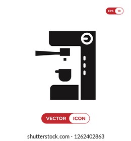 Coffee maker machine icon vector