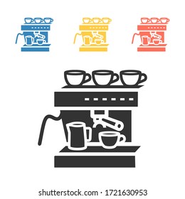 Coffee maker machine icon . Vector signs for web graphics.