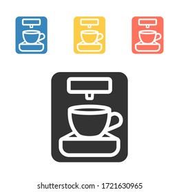 Coffee maker machine icon . Vector signs for web graphics.