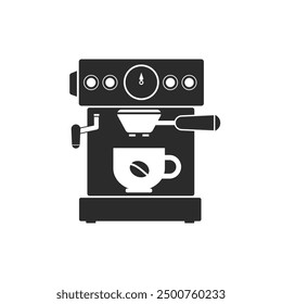 coffee maker machine pinup pop art retro vector illustration. Comic book style imitation.