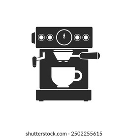 coffee maker machine pinup pop art retro vector illustration. Comic book style imitation.