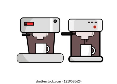 Coffee maker. Coffee machine vector illustration