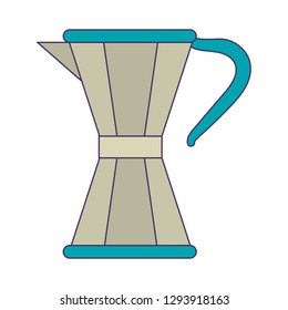 coffee maker moka blue lines