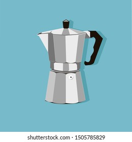 Coffee Maker Moka Coffee Illustration Concept