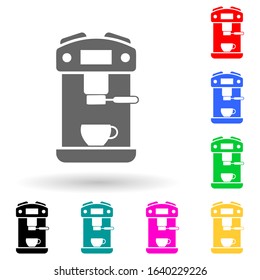 coffee maker multi color style icon. Simple glyph, flat vector of electro icons for ui and ux, website or mobile application