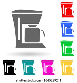 coffee maker multi color style icon. Simple glyph, flat vector of electro icons for ui and ux, website or mobile application