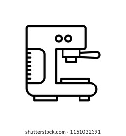 Coffee maker outline vector icon