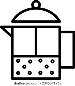 Coffee Maker Piston Outline Icon