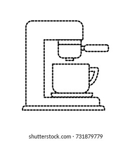 coffee maker with porcelain cup filter machine