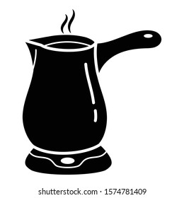 Coffee maker pot icon. Simple illustration of coffee maker pot vector icon for web design isolated on white background