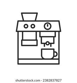 Coffee maker. Simple vector icon.