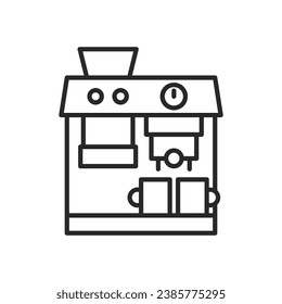 Coffee maker. Simple vector icon.