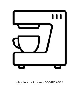 coffee maker thin line vector icon