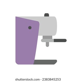 Coffee maker Utensil and Household appliances . Living room furniture. Flat icon vector illustration. Editable stroke
